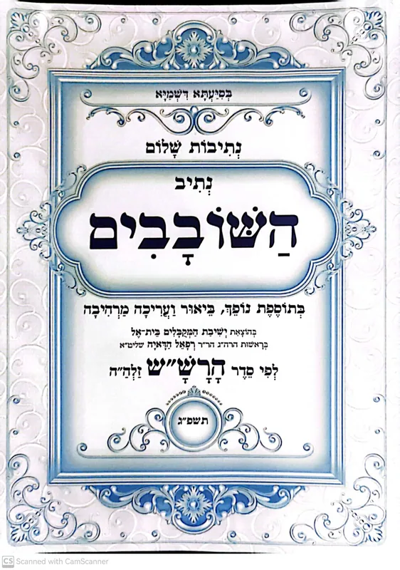 תיקון השובבים - לפי סדר הרש"ש