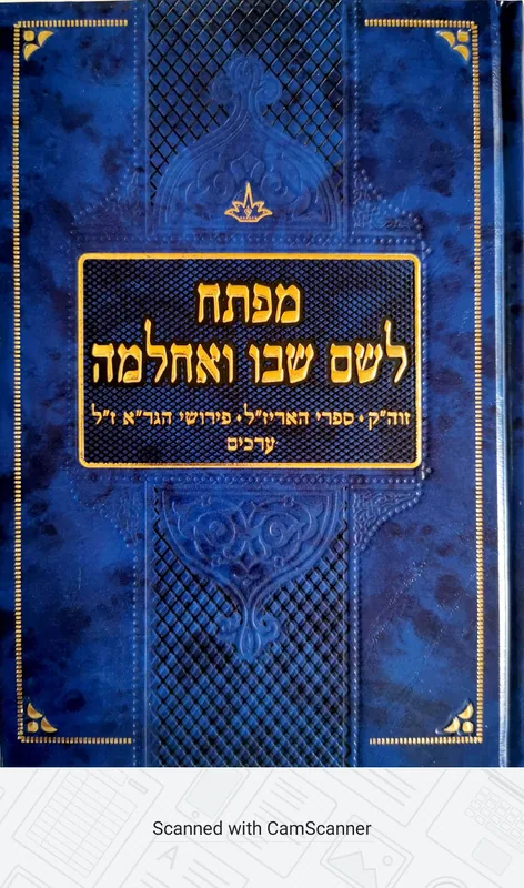 מפתח לשם שבו ואחלמה